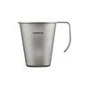 HARIO Single Layer Titanium Mug Full Water Capacity 350mL Lightweight Outdoor Titanium Gray SMTI-35-TSV