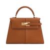 Trapezförmige Tasche neue Leder-Damentasche Senior-Umhängetasche Mode-Nische-Handtasche Pendlertasche