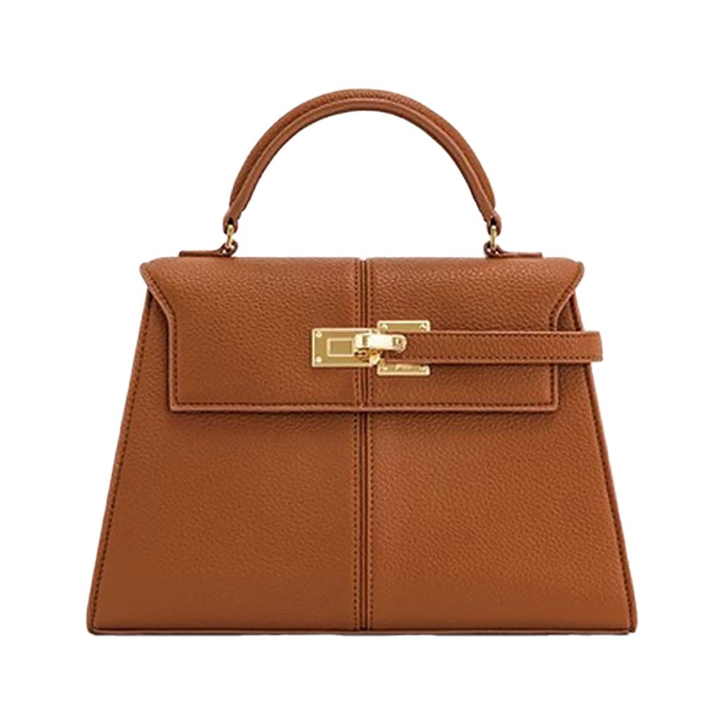 Trapezförmige Tasche neue Leder-Damentasche Senior-Umhängetasche Mode-Nische-Handtasche Pendlertasche