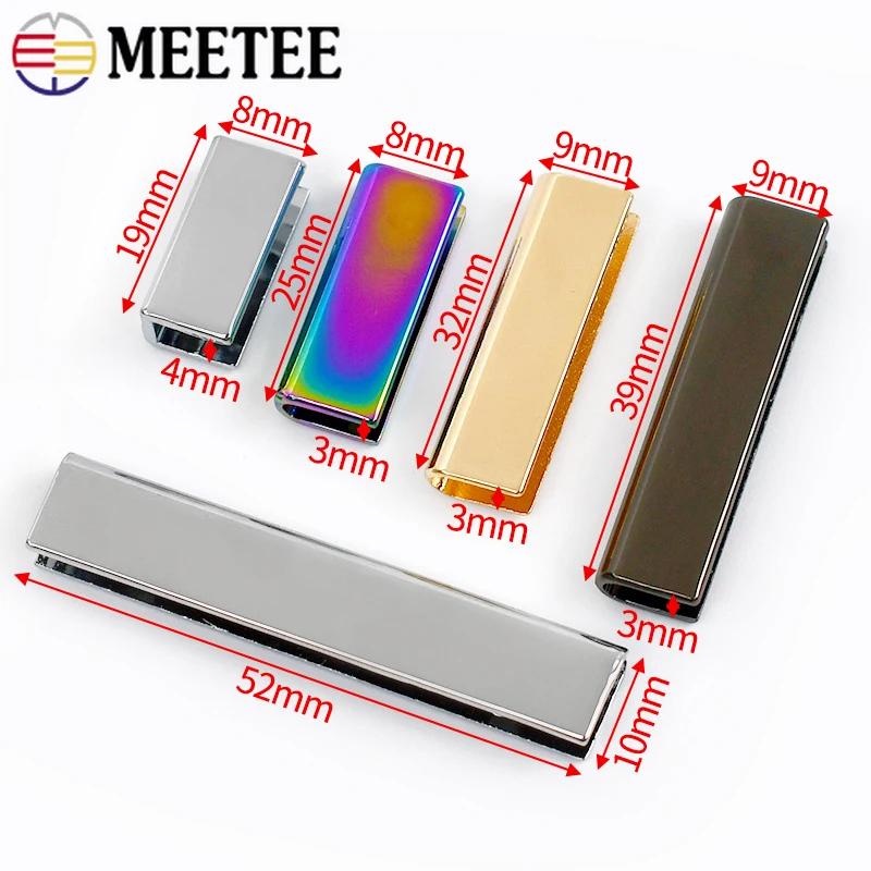 5Pcs 19/25/32/39/52mm Metal Buckles Corner Edges Protector Buckle with Screws Strap Cover Tail Clips Clasp Webbing End Stopper