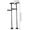 Folding Elderly Walking Stick With Buffered T Handle Pivoting Quad Base Anti-Slip Walking Stick Cane With Led Light And Alarm