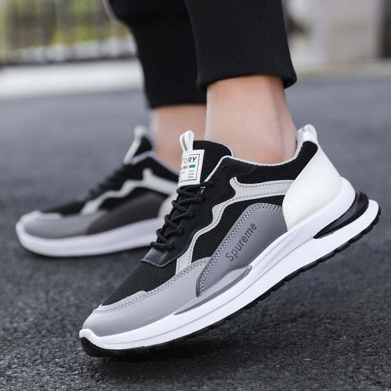 Sneakers herr vår nya skor modetrend vardagsskor enkelskor nät skor herr löparskor