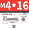 304 Stainless Steel Lead Seal Galvanized Meter Screw with Cross Hole