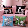 Stylish PPinky and the Brainful Cushion Cover Comfortable Durable Pillow Cover MultiScene for Home Office Car Sofa