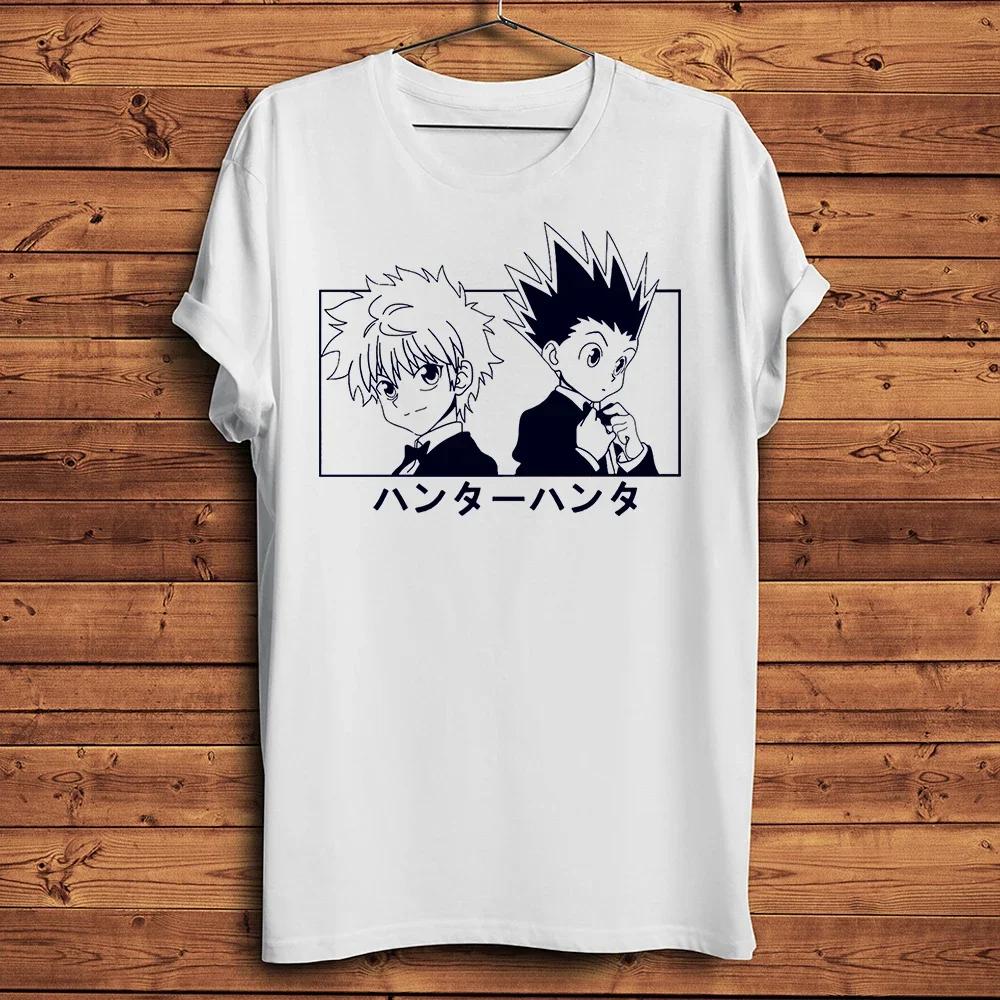 

Hunter X Hunter HXH Gon and Killua Funny Anime T Shirt Men Short Sleeve TShirt Unisex Daily Casual Breathable Streetwear Tee S