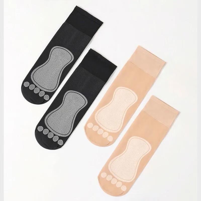Langsha Women's Summer Ultra-Thin Anti-Slip Invisible Socks
