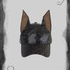 Solid Leather Baseball Cap PU Sunshade Hat Simple Dog Ears Baseball Cap  Spice Girl