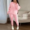 Fashionable Women's Casual Knitted Two-piece Suit