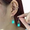 Fashionable Halloween Earrings Glowing in Dark Fashion Accessory Portable for Special Occasions Stylish Outfits