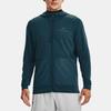 Under Armour Rush Series Logo Print Sports Hoodie Jacket Men Tops Light-Grey Blue 1367770-413