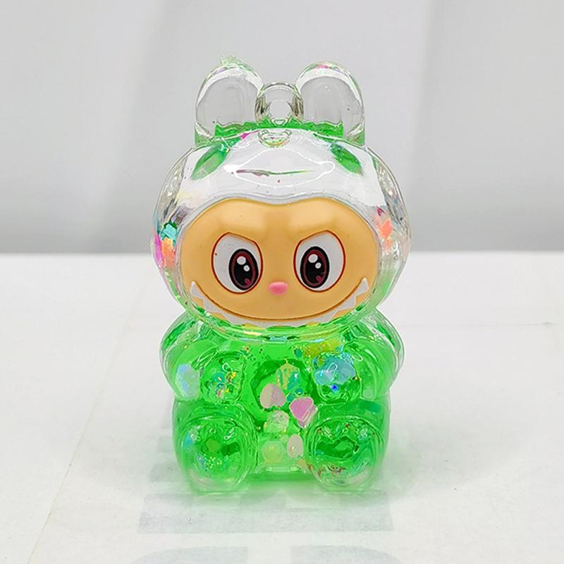 Quicksand Rabbit Cute Flash Color Dopamine Car Home Toy Ornaments