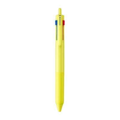 Caneta Esferográfica Mitsubishi Pencil Jetstream 3 Cores SXE350707.28 0.7mm Amarelo Limão Fácil de Escrever