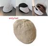 Simple Solid Color Cotton Linen Neutral Casual Beret For Summer Sun Protection