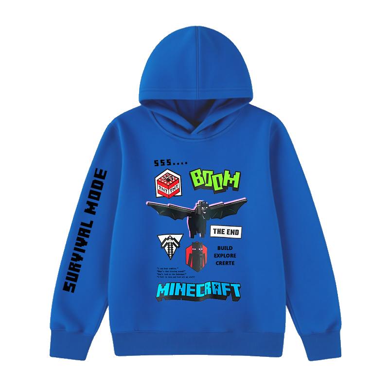 Kids Fall Hoodie with Survival game Print Boys Pullover Fall Hoodie 2025 Long Sleeve thin Casual Everyday lightweight hoodie