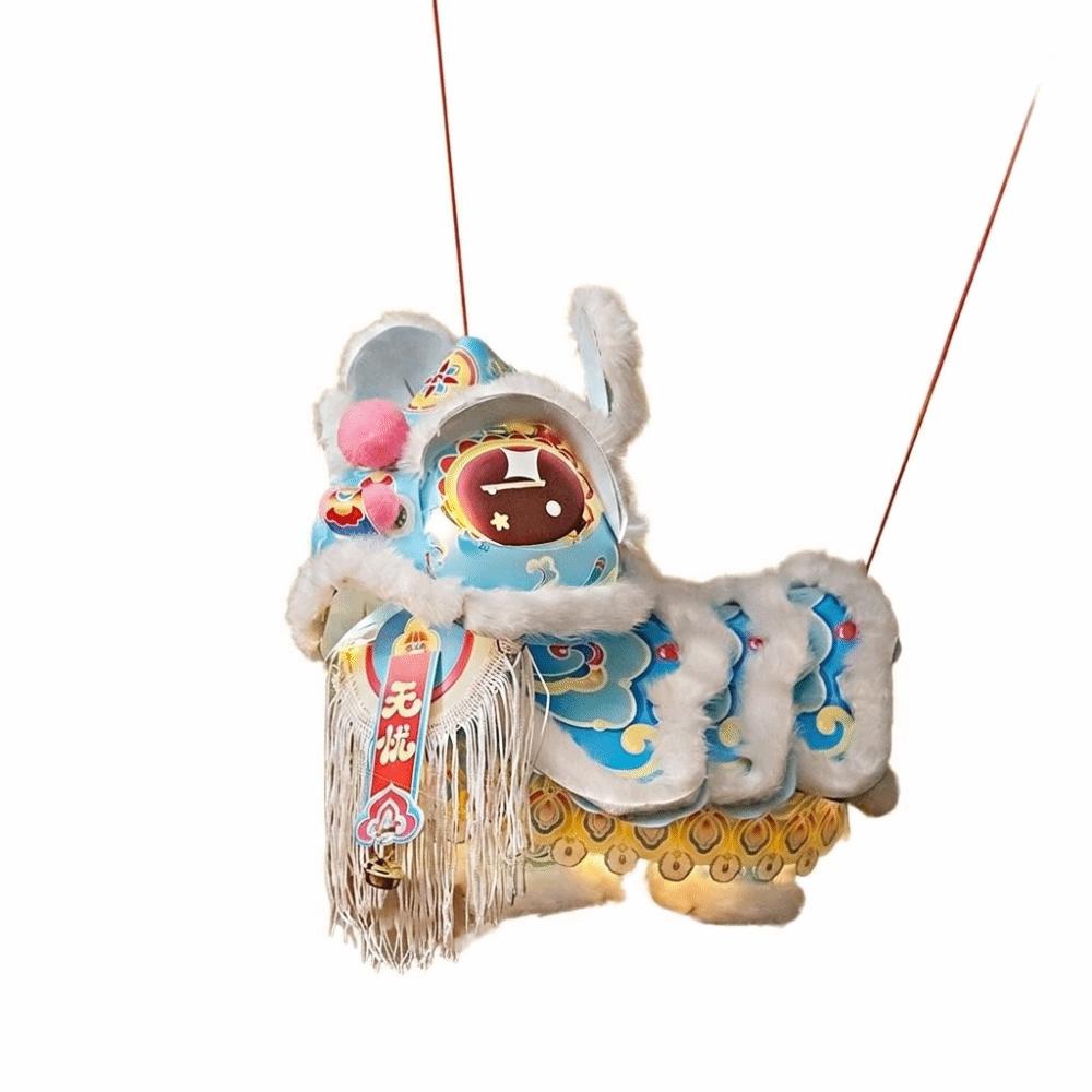 Lion Dance Chinese Style Lantern Ancient Style Luminous Lantern Mid-Autumn Festival Lantern Kids