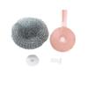 Steel Wire Ball Long Handle Brush Pan Dishes Cleaning Stainless Steel Cleaning Ball Household Wash Ball Wire Handle Brush