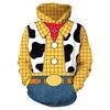 Fake Set Pattern Hoodie For Men Women Cool Cowboy Cow 3D Printed Pullovers Casual Hoodies Tops Loose Long Sleeves Sweatshirt