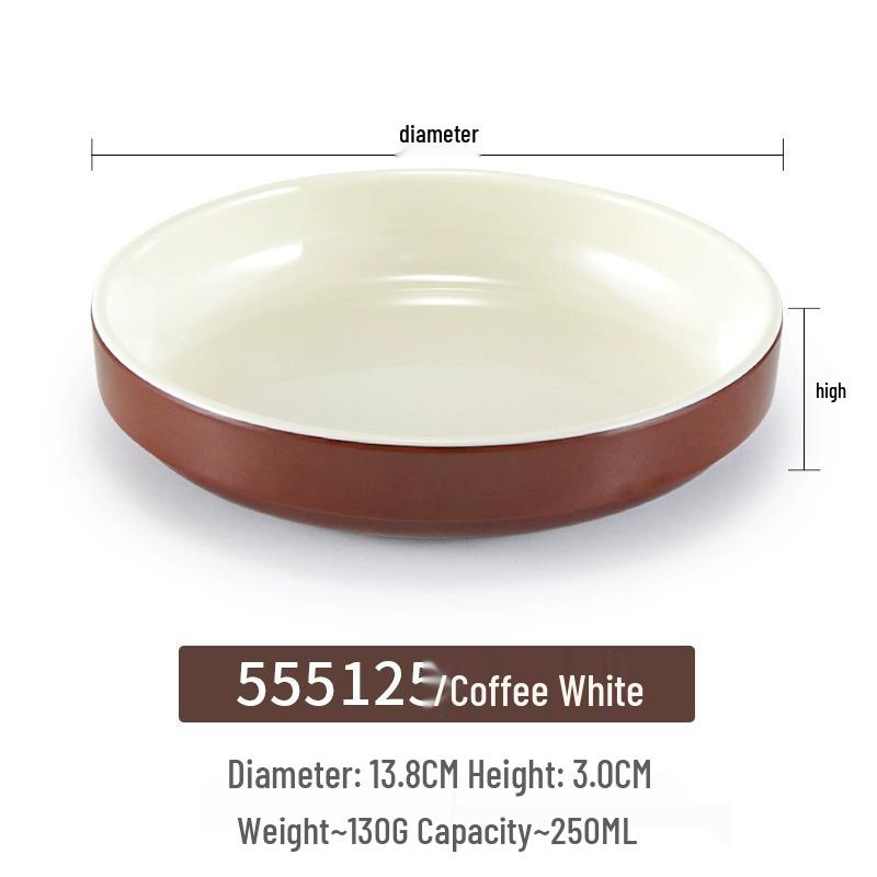 Small Melamine Bowl - Imitation Porcelain, Round Plastic Plate for Dipping Sauce or Snacks, Ideal for Commercial Use