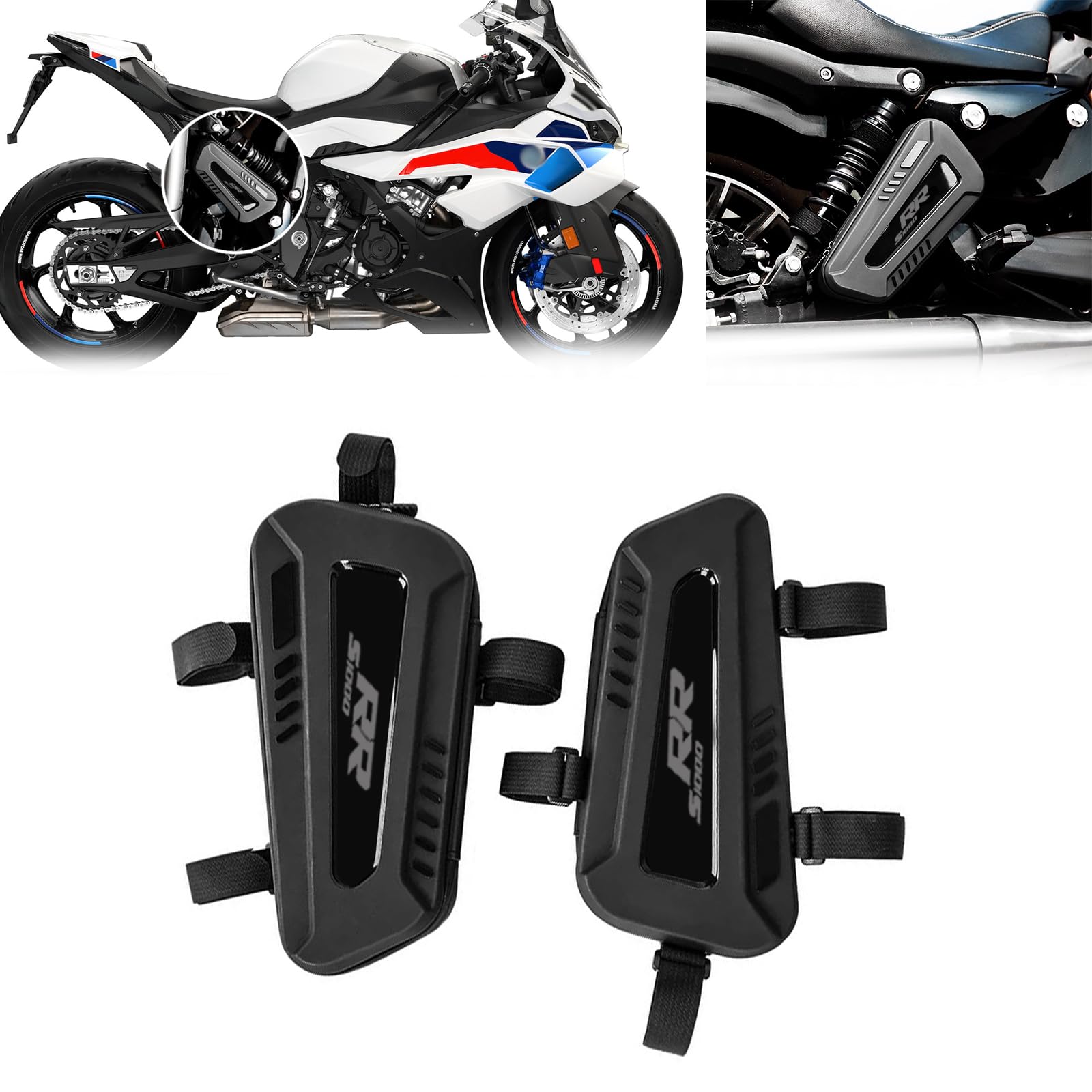 

ShiBinJP For Motorcycle S1000RR s1000rr Upgraded Side Waterproof Triangle Hard Shell Bag Motorcycle Accessories (S1000RR) [Parallel Import] чорний