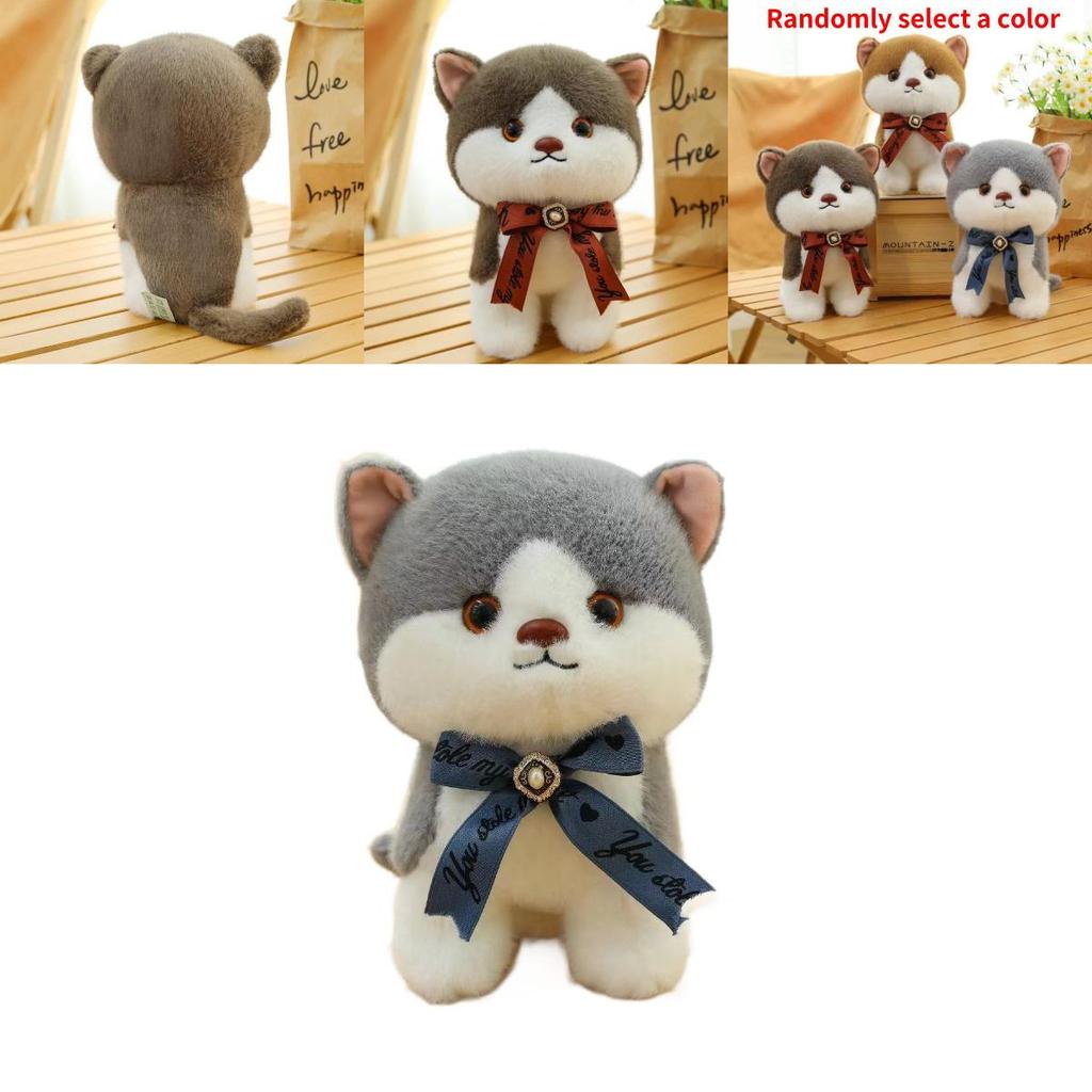 Adorable Plush Cat Doll Soft Three Color Cat Plush Toy 8 Inch For Kids Birthday Gift