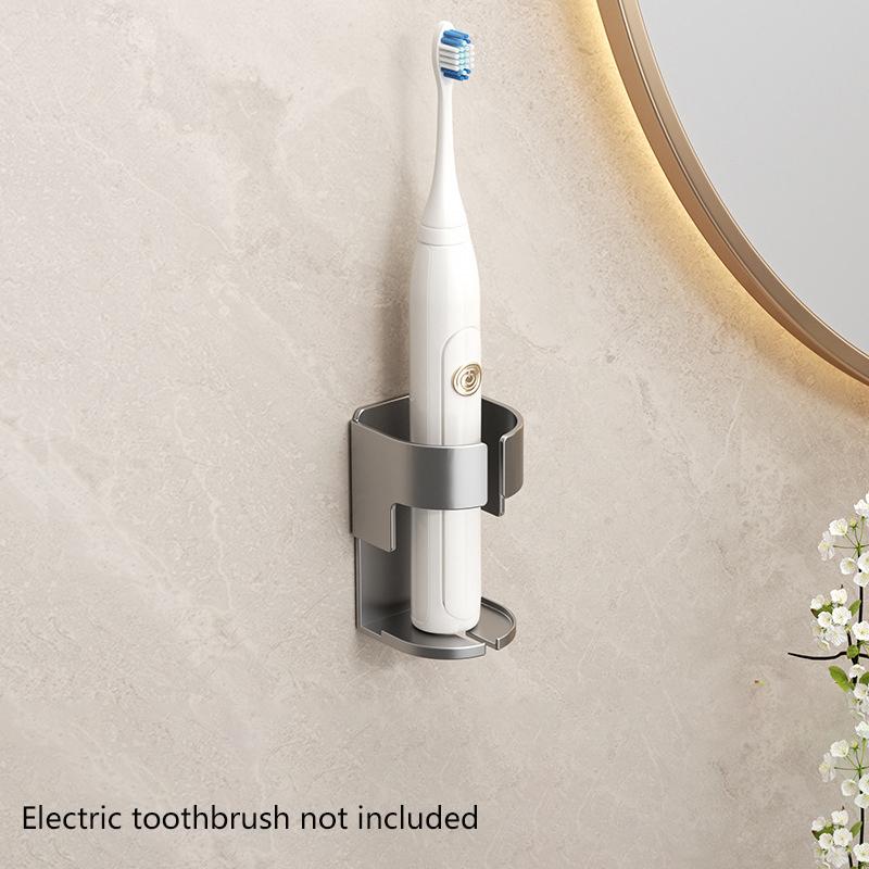 Electric Toothbrush Holder Rack Saves Space Seamless Bathroom Self-Adhesive Wall-Mounted Toothbrush Storage Base