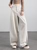 Women's High-Waisted Wide-Leg Jeans - 2026 Spring Style, Slimming, Floor-Length, Casual Fit