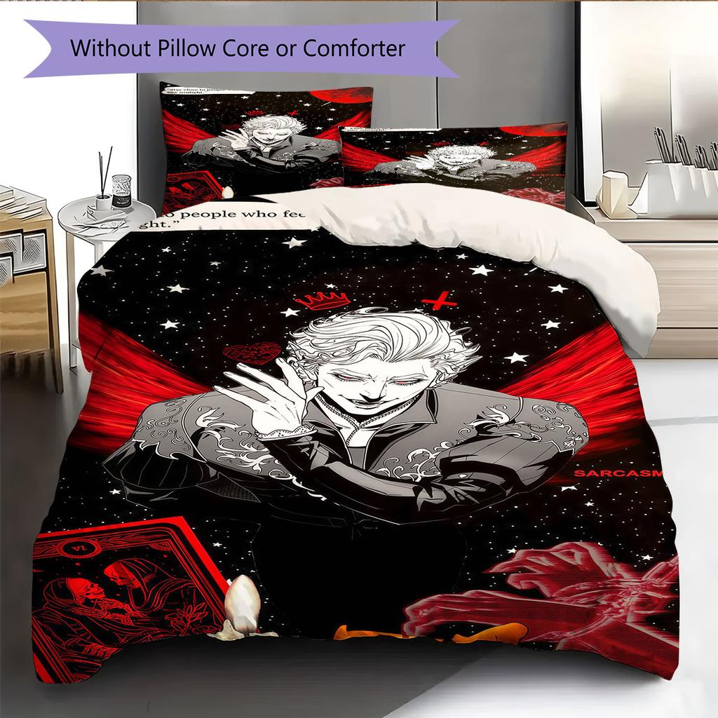 BG3 poster Bedding Quilt Set Quilt Cover Pillowcase Home Decoration Birthday Gift (1 * duvet cover + 2 * pillowcase, without core)