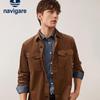 Navigare Men's Corduroy Long Sleeve Shirt Jacket