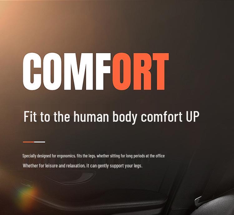 Universal Memory Foam Car Seat Leg Rest Cushion with Extended Support