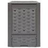 Composteur de jardin - VIDAXL - 60x60x83 cm - Marron - 600 l - A monter soi-même