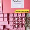 Long Nails Suitable Keyboard Stickers with Raised Pad Magnified Letter Typing Protective Cover for Glass Keyboards Accessories