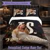 Personalized 3Pcs Bedding SetTaylor Swift Custom Text Duvet Cover Pillowcase Set Bedroom Gift
