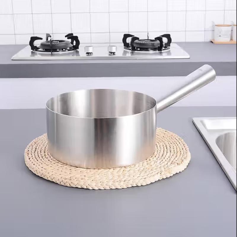 SIFAR Hong Kong Style Thickened Stainless Steel Flat Bottom Water Ladle