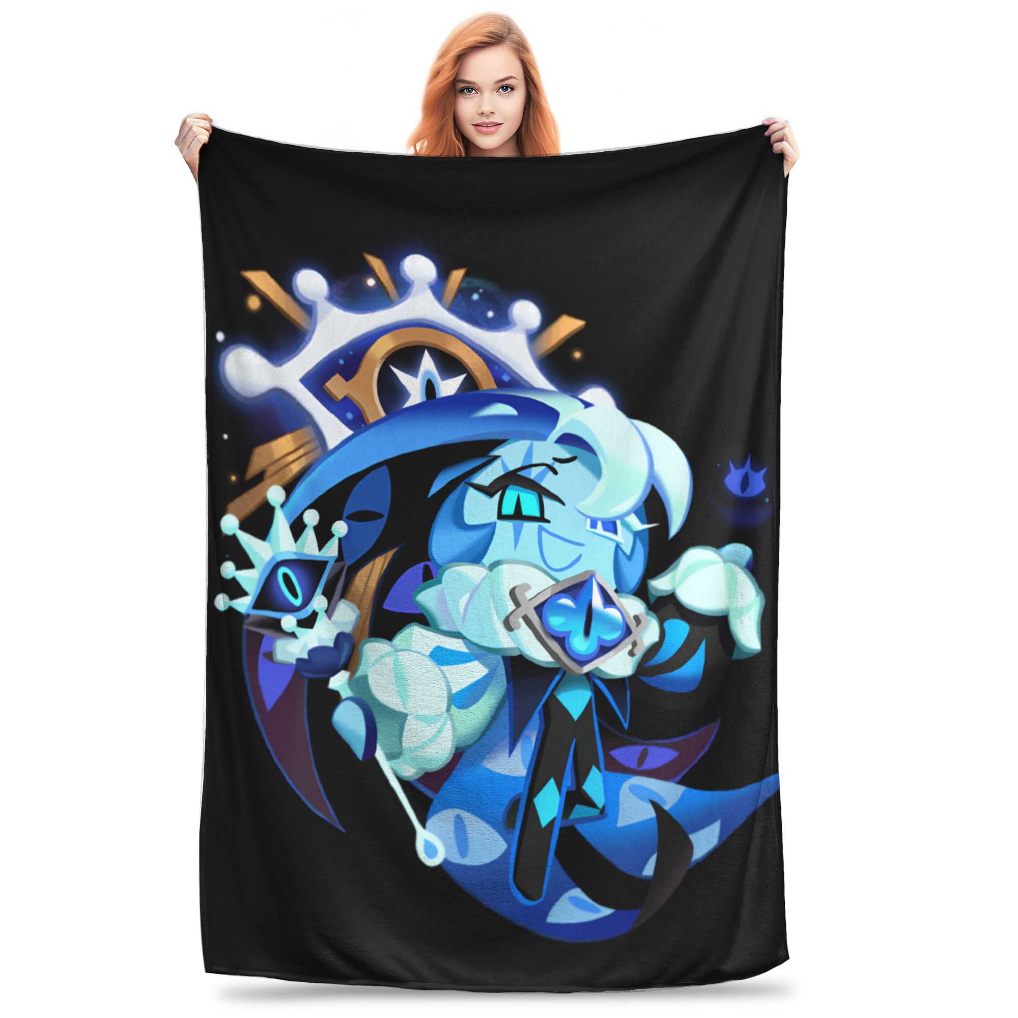 

Shadow Milk Cookie Run Kingdom Blanket Fleece Textile Decor Lightweight Thin Throw Blanket for Sofa Couch Bedspreads 30x40in