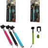 Stainless Steel Section Telescoping Selfie Stick With Bluetooth Remote For Travel Photography