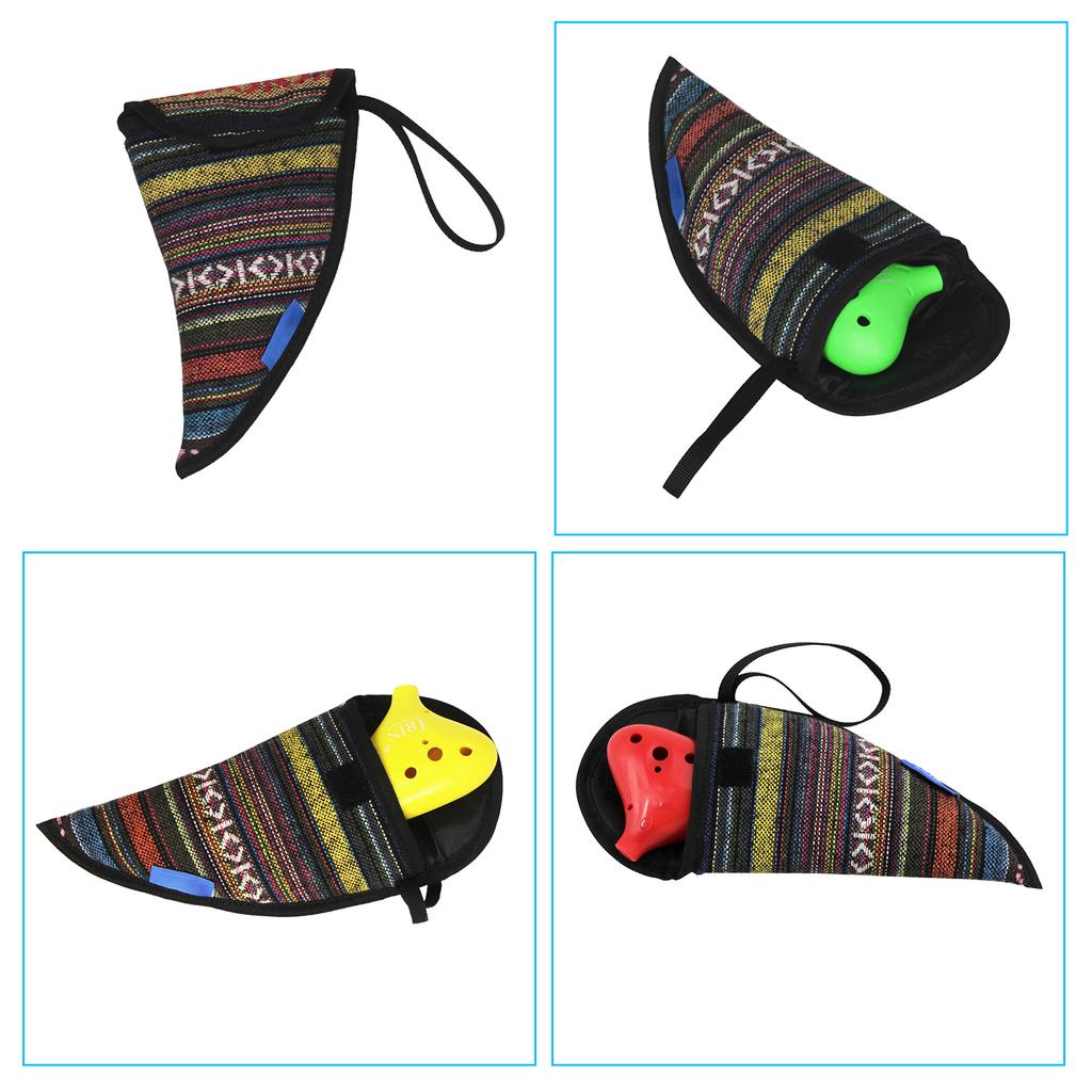 National Style Ocarina Bag Protective Ocarina Carrying Bag with Carry Handle Ocarina Instrument Pouch Protector