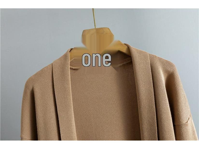 Europäische & Amerikanische Mode Gestricktes Dreiteiliges Set: Herbst/Winter Freizeitweste, Strickjacke und Hose mit weitem Bein