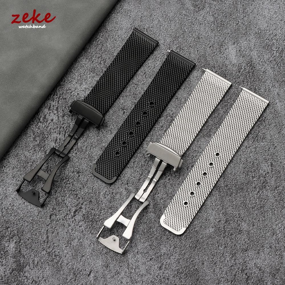 Luxury Stainless Steel Watch Bracelet Silver Milanese Mesh Watch Band Quick Release 20mm 22mm Straps for Omega Seamaster 007