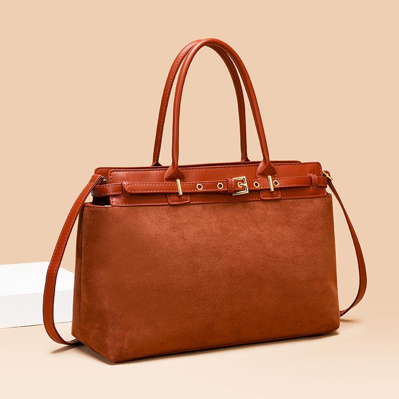 Nouveau sac cabas simple et élégant pour femmes, sac à bandoulière tendance de grande capacité, sac à main rétro pour navetteur, sac messager