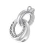 Elegant Cubic Zirconia Clasp Portable for Pearls Enhancing Push Connectors Jewelry Accessory for Bracelets Necklacer