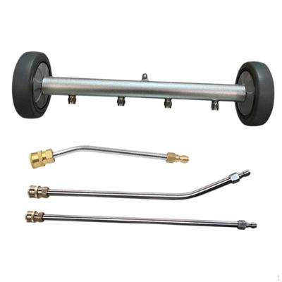 Power Washer Accessories with 4 Nozzles Undercarriage Cleaner Portable Stainless Steel Water Broom