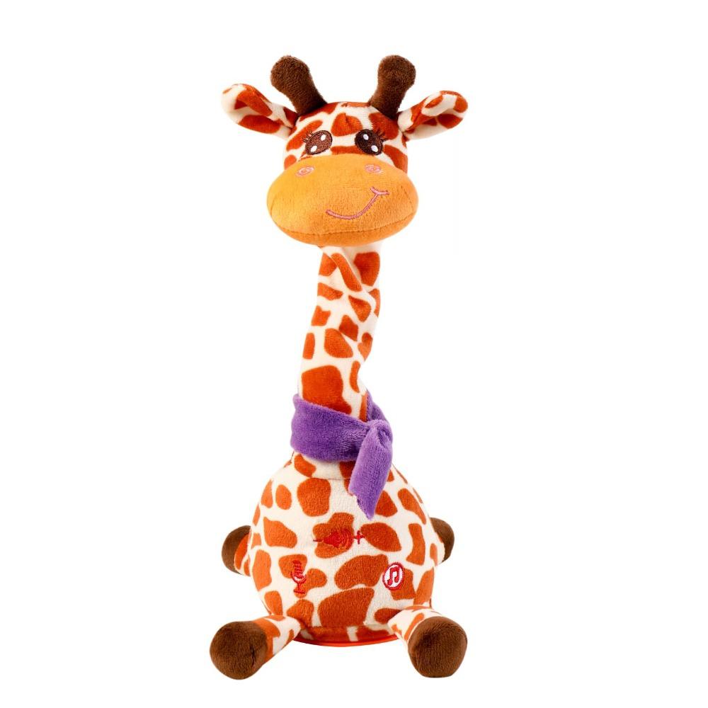 Adjustable Volume Dancing Talking Giraffe Toy with 10 Songs Swaying Dancing Giraffe 1-3 Years Old