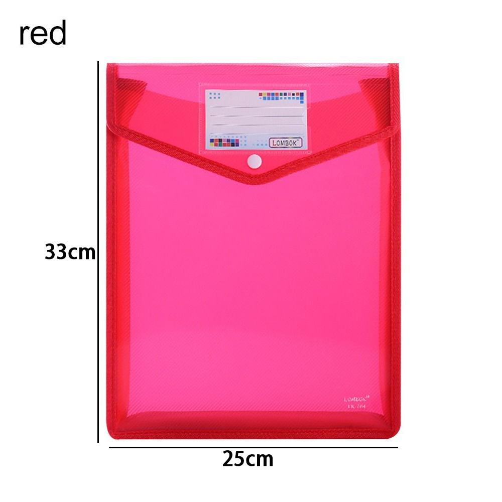Hot Sale Waterproof PVC Bag Envelope Folder File Organizer Document Bag A4 File Folders