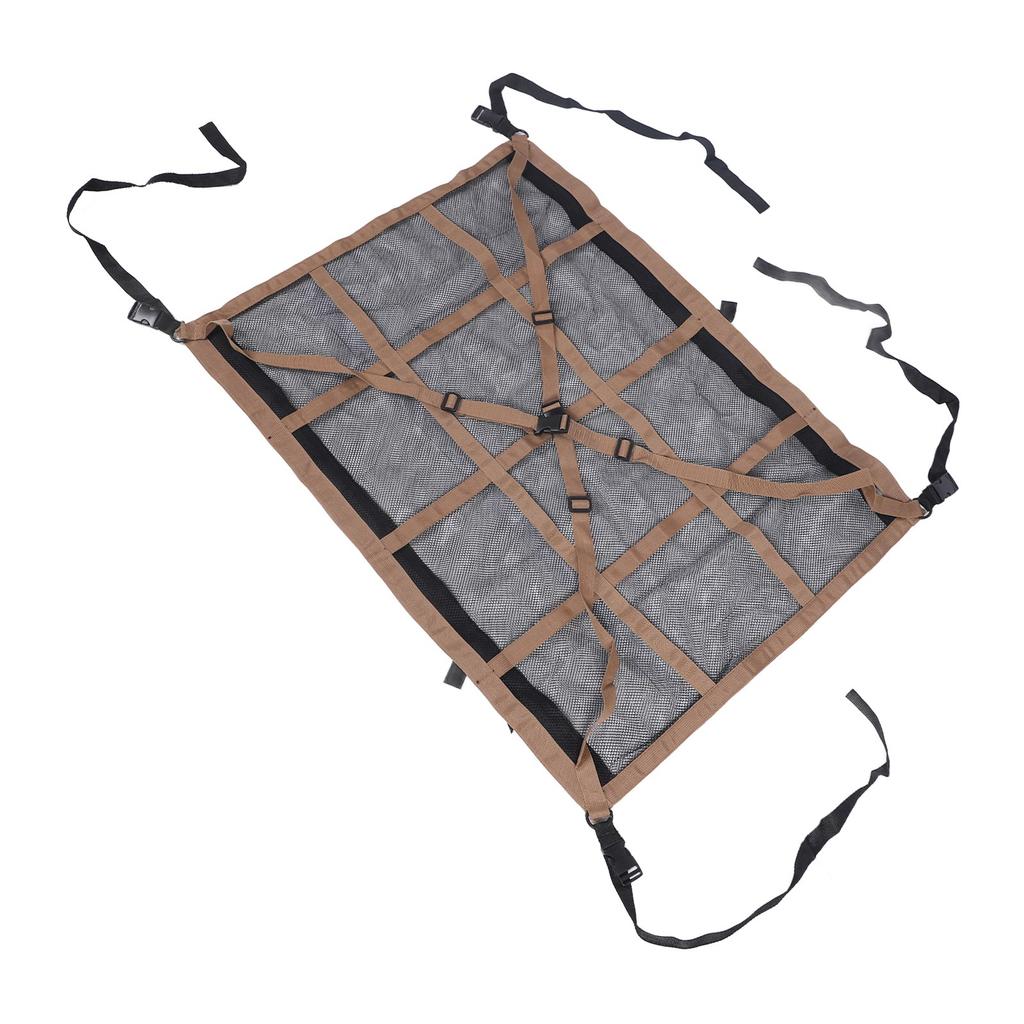 Car Ceiling Cargo Net Pocket Multifunction Double Layer Mesh Car Roof Cargo Net Pocket for Truck SUV Travel Trip