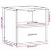 VidaXL Wall-mounted Bedside Tables 2 Pcs Sonoma Oak 40x31x39.5 Cm, Cabinet, Side Table, Bedside Cabinet, Cabinet of 848737