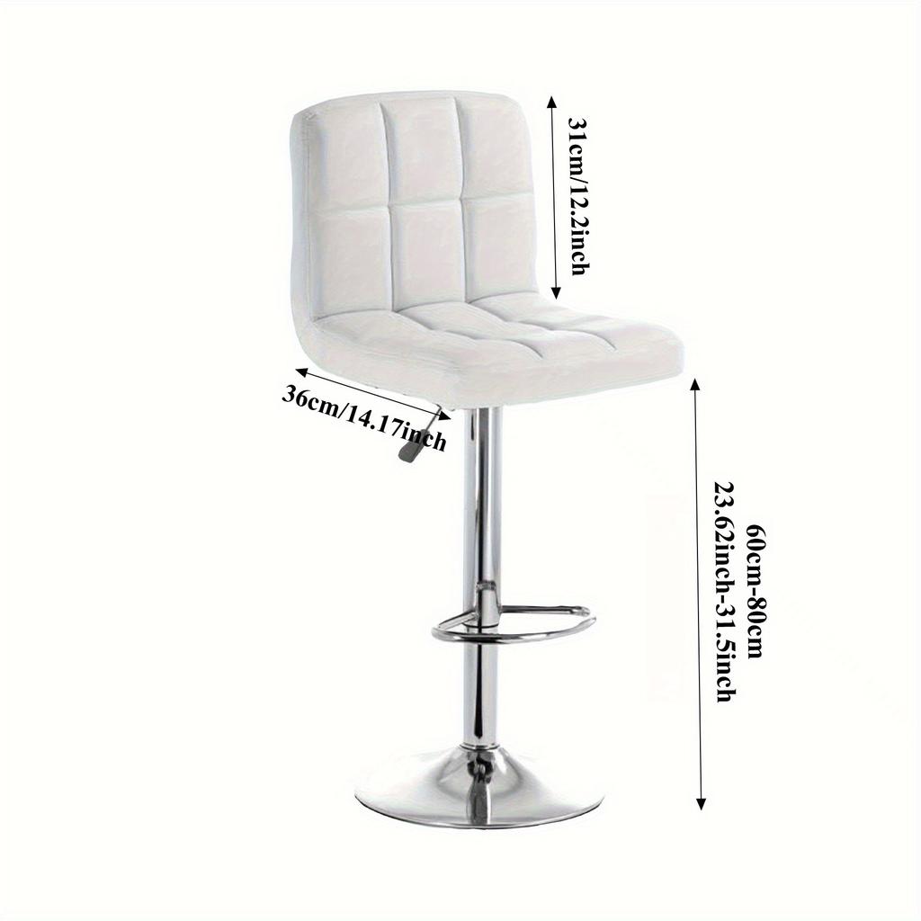 Height Swivel Bar Stools Adjustable PU Leather Height Chair Swivel Bar Chair Dining Chair Office Chair Single Chair for Bar
