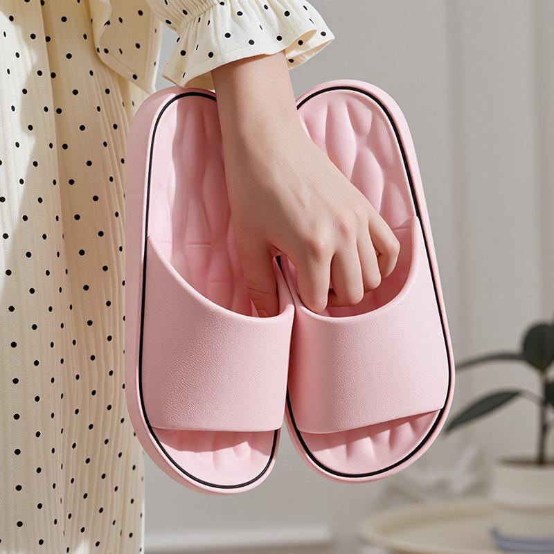 Unisex Einfarbige Zehenfreie Atmungsaktive Hausschuhe, Bequeme Rutschfeste Lässige EVA-Pantoletten für Herren- und Damen-Indoor-Aktivitäten