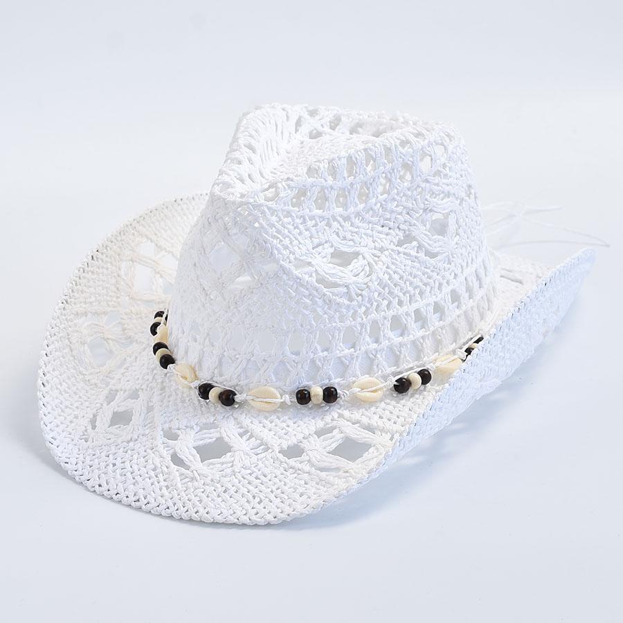 Cappelli di Paglia Panama Naturali da Donna Estate Intrecciati Cappelli da Sole da Spiaggia Sombrero