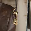 Gold Color Capital Letter Key Chains Metal English Letters Pendant Initial Letter Key Chains  DIY