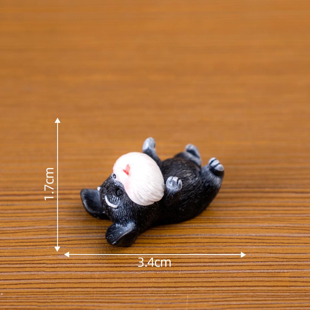 

Смола Очаровательная фигурка шнауцера Миниатюрная Креативная DIY Декорация Ландшафт NO 4